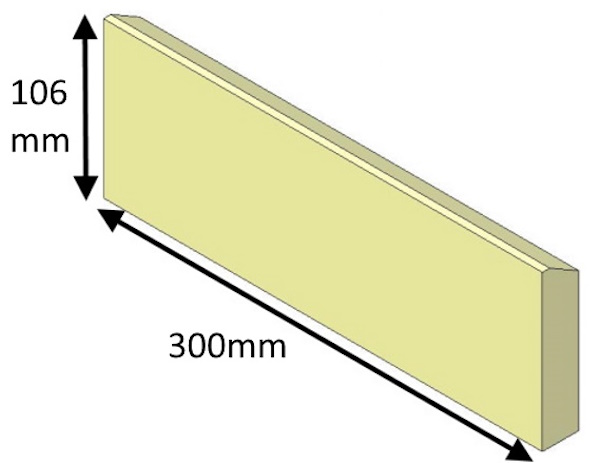 Rear Brick for multifuel Hawk 3 and Hawk 3D stoves